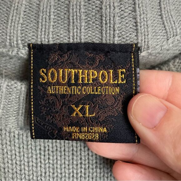 South Pole vintage 90’s Men’s knit stripped long sleeve sweater size XL! - Picture 6 of 7